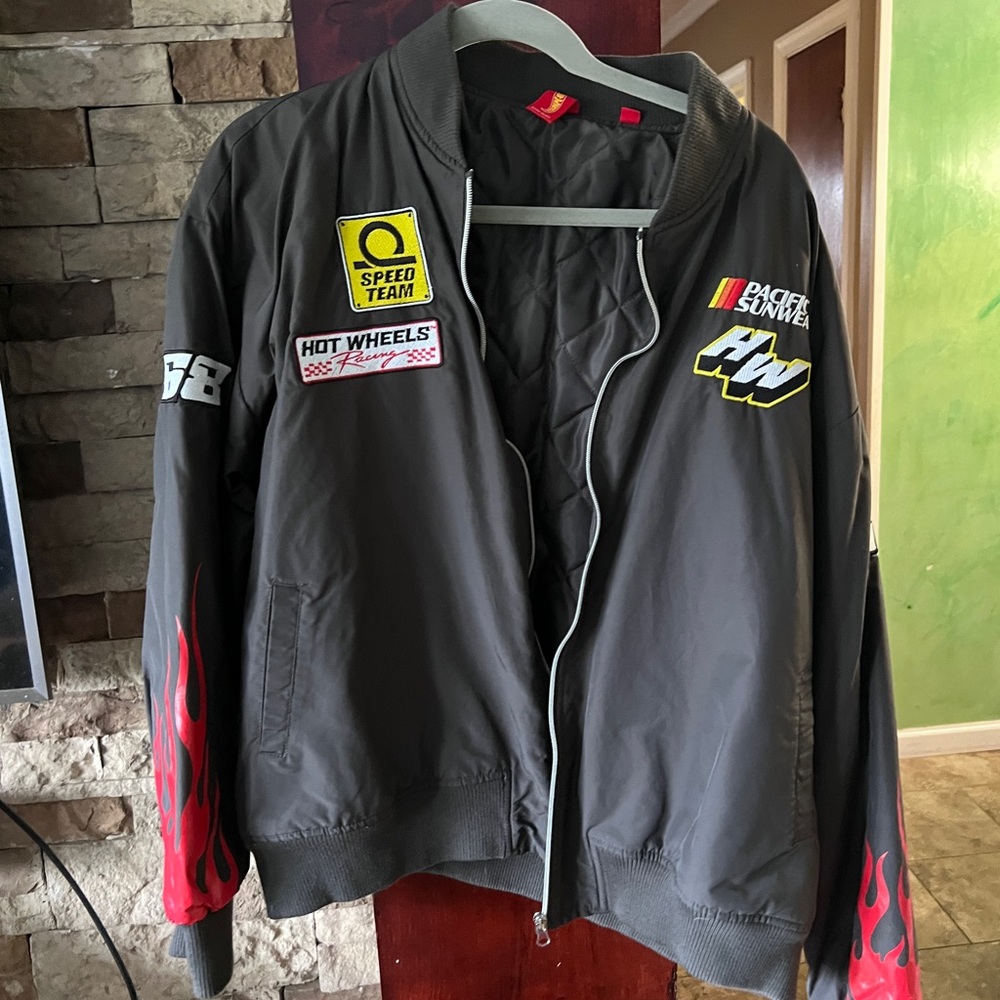 Men's Gray Racing Jacket